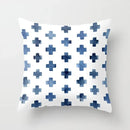 Blue Marble Geometric Cushion Cover 45x45cm for Home & Office Decor by Ljojo