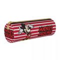 Ljojo Mickey Mouse & Minnie Leather Pencil Case: Big Capacity Office & Cosmetic Holder
