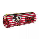 Ljojo Mickey Mouse & Minnie Leather Pencil Case: Big Capacity Office & Cosmetic Holder