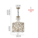 French Crystal Ceiling Light Princess Chandelier for Bedroom Dining Room by Ljojo