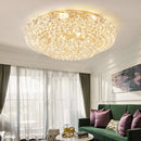 Ljojo Luxury Crystal Ceiling Lights Modern Remote Dimmable Gold Living Room Decor
