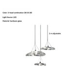 Italian Lotus Leaf Glass Pendant Lighting Fixture for Artistic Home Decor by Ljojo