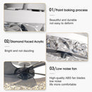 Crystal Led Ceiling Fan Modern Low Noise Remote Control Light Fixture for Home Decoration by Ljojo