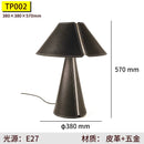 Ljojo Minimalist Leather Table Lamp Nordically Designed for Study Bedroom