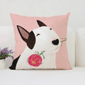 Bull Terrier Art Anime Pillow Cover 40x40 Ljojo Home Decor Throw Pillow