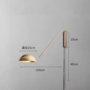 Ljojo Long Arm 100cm Wall Light Gold Black Metal for Bedroom Study Parlor Reading