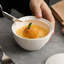 Ljojo Matte Ceramic Bowl with Lid for Soup, Steamed Egg, Dessert & Snack Bowls