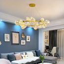 Ljojo LED Glass Ball Chandelier with Remote Control Home Decoration Indoor Lighting