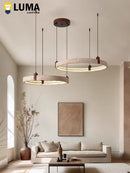 Yellow Travertine Ring Chandelier Pendant Light Livingroom Home Decor by Ljojo