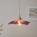 Nordic Purple Glass LED Pendant Lights - Elegant Chandelier for Kitchen & Dining Room by Ljojo