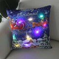 Ljojo LED Christmas Light Pillowcase 45cm - Super Soft Polyester Home Decor