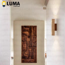 LED Wall Lamp Yellow Travertine Wabi Sabi Style Up & Down Lighting by Ljojo