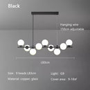 Modern Copper Glass Ball Pendant Lights Dining Kitchen Chandeliers by Ljojo