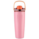 Ljojo 30oz Insulated Water Bottle with Straw - Vacuum Thermos Cup for Hot/Cold Drinks