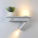 LED Wall Lamp with Switch USB Charging Modern Reading Sconce Light by Ljojo