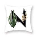 Floral Alphabet Pillow Case by Ljojo: Home & Car Decorative Cushion Cover