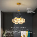 Modern Glossy Glass Ball LED Chandelier for Living Rooms by Ljojo