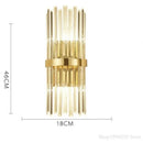 Ljojo Luxury Crystal Wall Lamp: Modern, Simple, Elegant Sconce for Home Décor