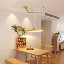 Ljojo Modern Rocker Dining Table Chandeliers LED Foldable Retractable Long Arm Lamp
