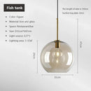 Ljojo Loft Glass Pendant Light for Kitchen Restaurant - Modern Nordic Industrial Decor