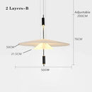 Ljojo LED Saucer Chandelier UFO Pendant Lights Living Room Dining Bar Decor