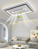 Modern Bladeless LED Ceiling Fan Light by Ljojo - Elegant Home Decoration Indoor Lighting Solution