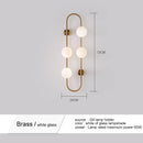 Modern Glass Wall Light for Bedroom by Ljojo - Simple Sconce for Hallways, Stairway, Hotel - Indoor Lighting