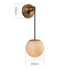 Copper Marbled Wall Lamp by Ljojo - Luxury Living Room Lighting