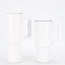 Ljojo 30oz Stainless Steel Tumbler with Handle, Lid, Straw - Leak Proof, Vacuum Insulated