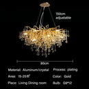 Ljojo Luxury Crystal Pendant Chandelier for Living Room Dining Bedroom