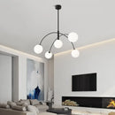 Nordic Designer Glass Chandelier Pendant Light Fixture for Living Room by Ljojo