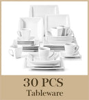 Ljojo Marble Grey Porcelain Dinnerware Set for 12