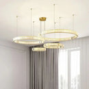 Ljojo Luxury Crystal LED Chandelier for Home & Hotel Decor with Remote Control