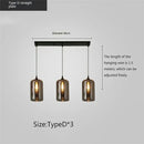 Modern Smoky Gray Glass Chandelier for Dining Kitchen Living Room Ljojo Nordic Pendant Light