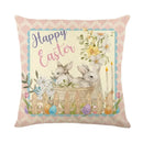 Easter Bunny Eggs Pillowcase 45x45cm Linen Pillow Covers, Ljojo Home Decor Brand