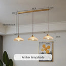 Nordic Striped Glass Dining Table Hanging Lamp Multi-Functional Light Ljojo