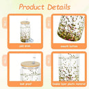 Ljojo 16oz Insulated Plastic Water Bottles with Straws Lids DIY Snowball Cup