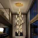 Ljojo LED Pendant Light Staircase Chandeliers Living Room Hanging Lamps