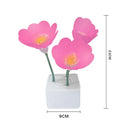 Ljojo Mini LED Flower Night Light Cute Small Table Lamp Bedroom Ambient Lights