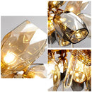 Gold LED Glass Hanging Chandelier - European High-end Ceiling Decor by Ljojo