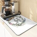 Easter Rabbit Print Kitchen Drying Mat Set by Ljojo