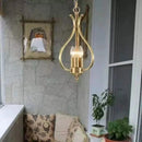 American All-copper LED Pendant Chandelier for Hotel Villa, Classical Art Lighting by Ljojo