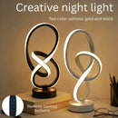 Ljojo LED USB Dimmable Bedside Lamp for Bedroom & Living Room