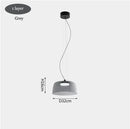 Nordic Orange Glass Led Pendant Lights Chandelier for Living Dining Room by Ljojo