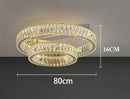 Luxury Crystal LED Ceiling Hanging Lamp High-end Living Room Villa Pendant Light Ljojo