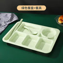 Ljojo Meal Plate Set - Fast Food Bowls Separation Plate Bowl Cup Dinner Set