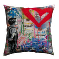 Banksy Street Art Pillowcase Cover 45x45cm - Ljojo Home Decor
