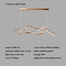 Modern Irregular Ring LED Pendant Light Chandelier - Ljojo