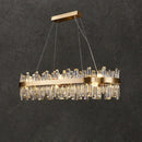 Ljojo Crystal Chandelier Modern Minimalist Living Pendant Light Luxe Kitchen Island Fixture