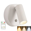 Ljojo LED Wall Light with Remote Control - Rotatable Magnetic Lamp for Bedroom and Living Room